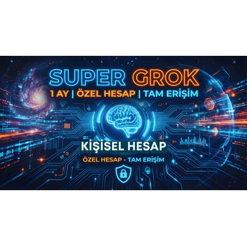  SUPER GROK 1 AY  ÖZEL HESAP  TAM ERİŞİM