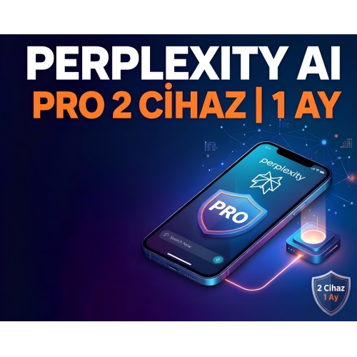 Perplexity AI PRO 2 Cihaz  1 AY