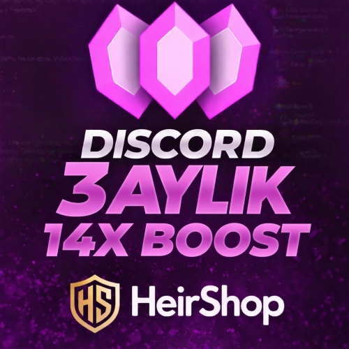  3 AYLIK 14X SERVER BOOST  Discord