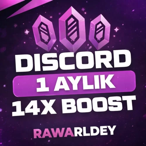 ✨BOTSUZ DİSCORD 1 AYLIK 14X BOOST ✨