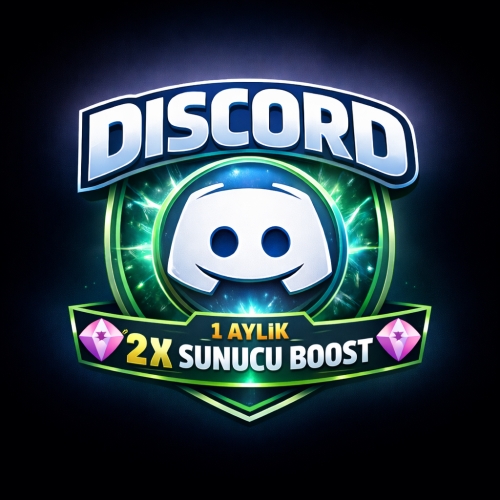  ⚡ DİSCORD 1 AYLIK 2X SUNUCU BOOST ⚡