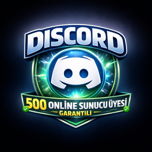  ⚡ DİSCORD 500 ONLİNE SUNUCU ÜYESİ ⚡
