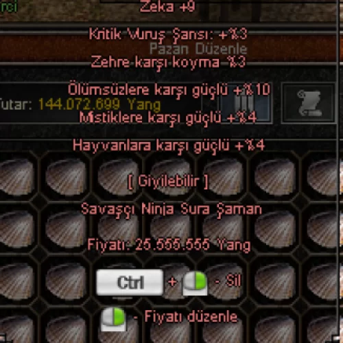 Cennetin Gözü küpe 4 efsun. @ Teklife açıgım