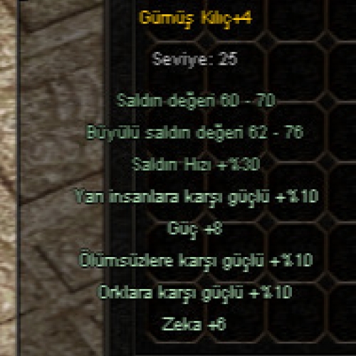  Efsunlu Gümüş Kılıç