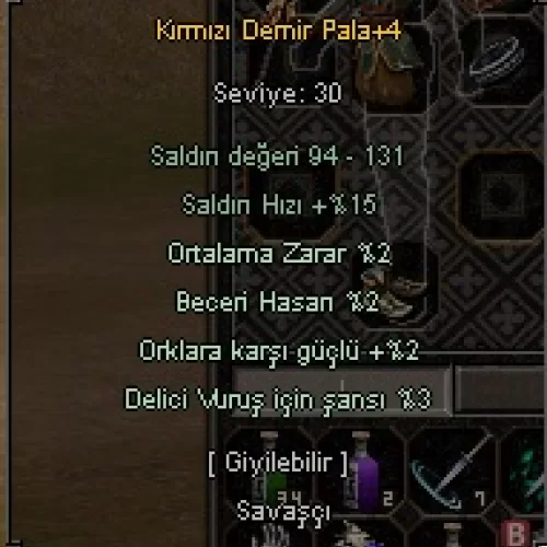  4 EFSUN KDP Kırmızı Demir Pala