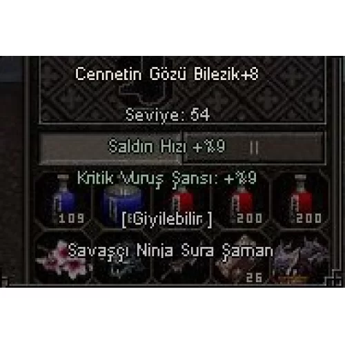 +8 cennet gözü bilezik