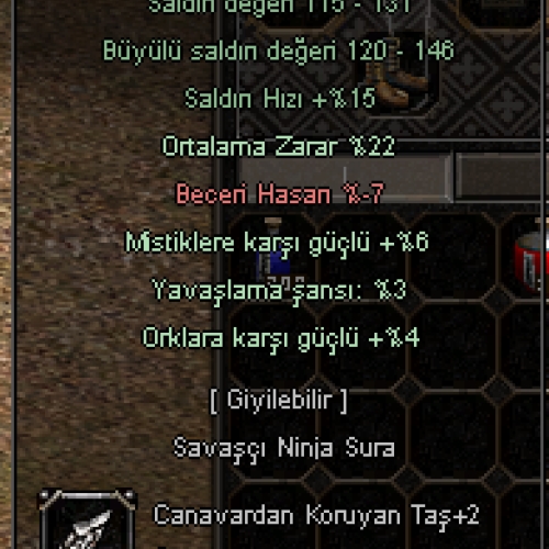  +8 DOLUNAY KILICI 26 ORTALAMA 5 SERSEM 6 HAYVAN