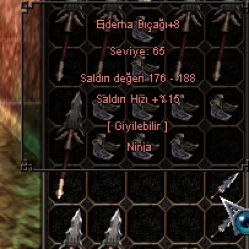  +8 EJDERHA BIÇAGI DÜZ EFSUN