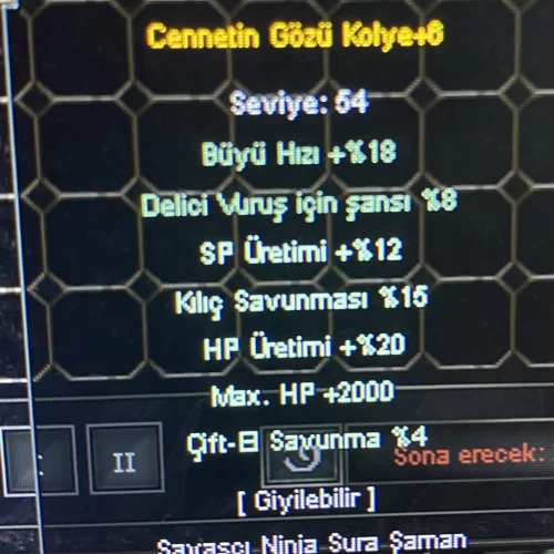Elit Cennet kolye