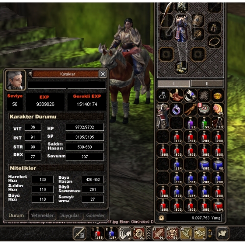  56 LVL - 3 SKİLL G - BÜYÜLÜ SİLAH - İTEMLİ