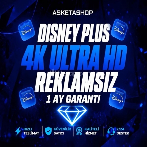 4K UHD Disney Plus REKLAMSIZ1 Ay Garanti+Kapanmaz