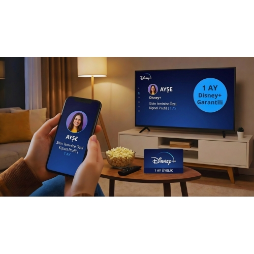 Disney+  Kişisel - İsminize Özel Profil  1 AY