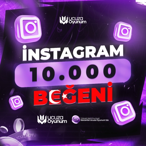  ⚡ ÇALIŞIYOR - Instagram 10.000 Türk Beğeni - Premium Servis