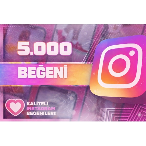  İnstagram 5.000 Beğeni