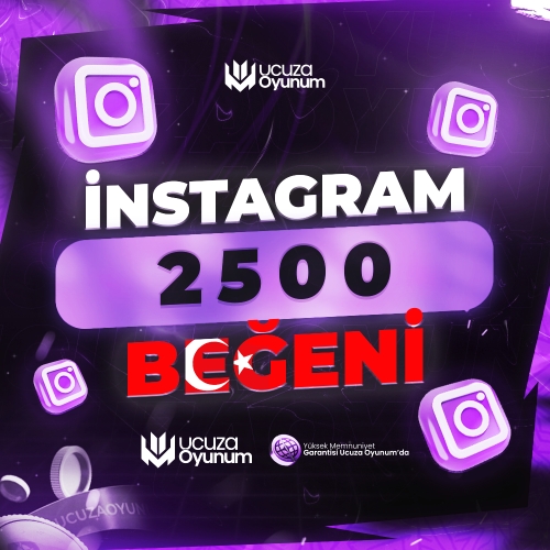  ⚡ ÇALIŞIYOR - Instagram 2.500 Türk Beğeni - Premium Servis