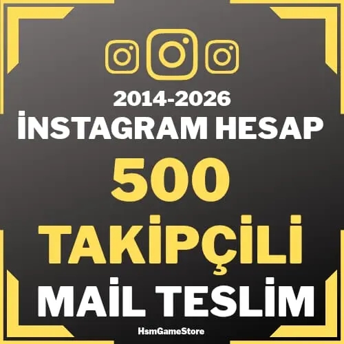  ⭐+500 TAKİPÇİLİ - İNSTAGRAM HESAP⭐MAİLLİ⭐