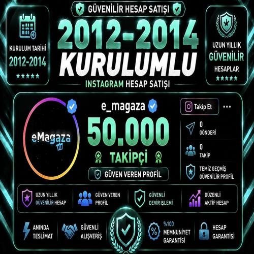 ⭐50K 2012 KURLM İNSTAGRAM HESAP HIZLI KALİTELİ⭐
