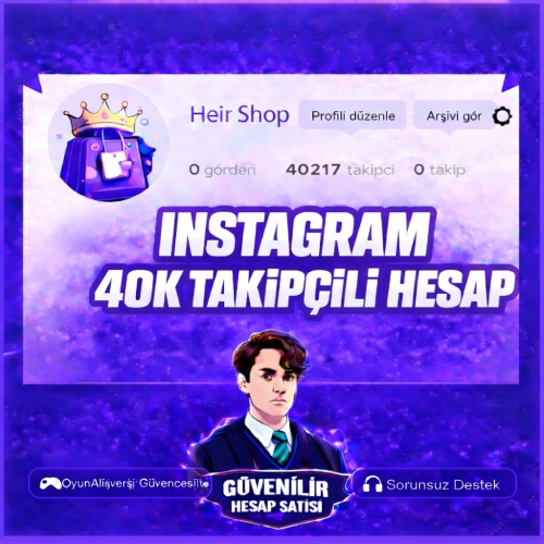  40K Takipçili Hesap!  INSTAGRAM