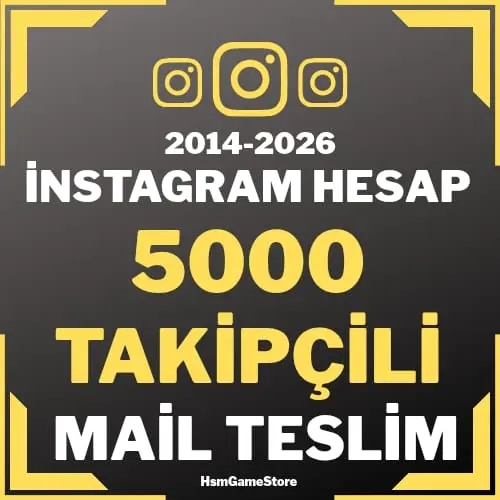  ⭐+5000 TAKİPÇİLİ - İNSTAGRAM HESAP⭐MAİLLİ⭐