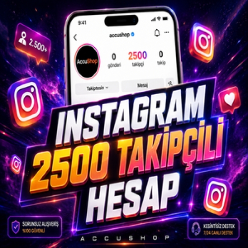 ⭐AYNI GÜN TESLİM⭐ - İNSTAGRAM 2.500 TAKİPÇİLİ HESAP