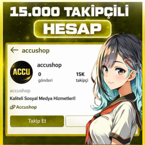 ⭐AYNI GÜN TESLİM⭐ İNSTAGRAM 15.000 TAKİPÇİLİ KIZ HESABI
