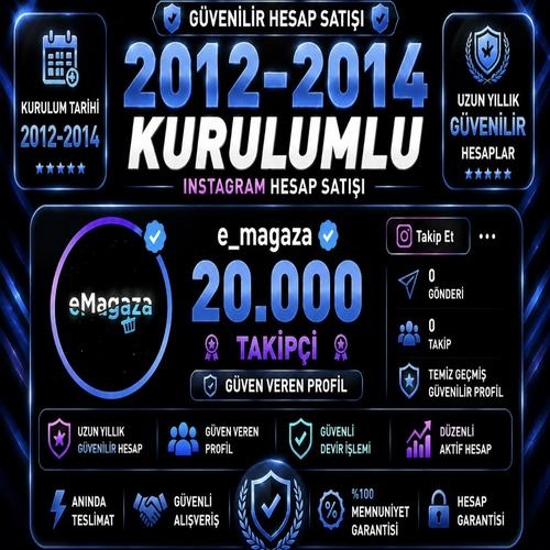  ⭐20K 2012 KURLM İNSTAGRAM HESAP HIZLI KALİTELİ⭐