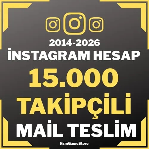  ⭐+15.000 TAKİPÇİLİ - İNSTAGRAM HESAP⭐MAİLLİ⭐