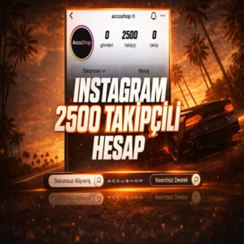  ⚡2.500 TAKİPÇİLİ İNSTAGRAM HESAP  HEMEN TESLİM✅