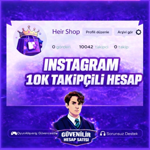  10K Takipçili Hesap!  INSTAGRAM
