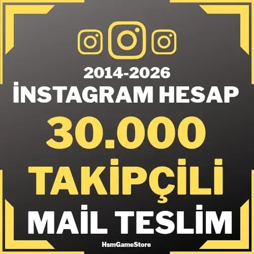  ⭐+30.000 TAKİPÇİLİ - İNSTAGRAM HESAP⭐MAİLLİ⭐