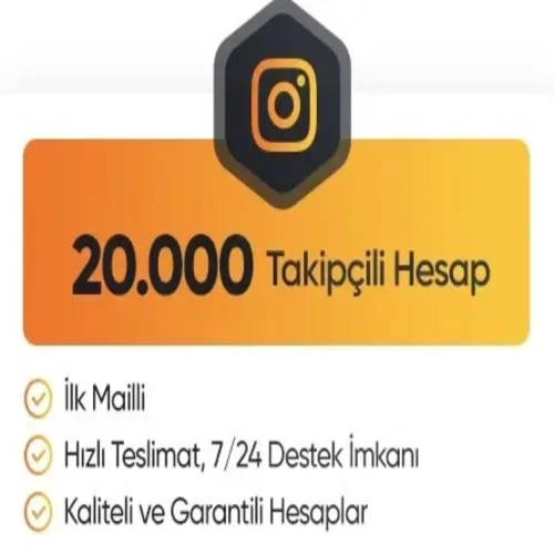  ✅ 20K TAKİPÇİLİ E-TİCARET VE PROJELİK KULLANIMLARA UYGUN İNSTAGRAM HESABI ✅