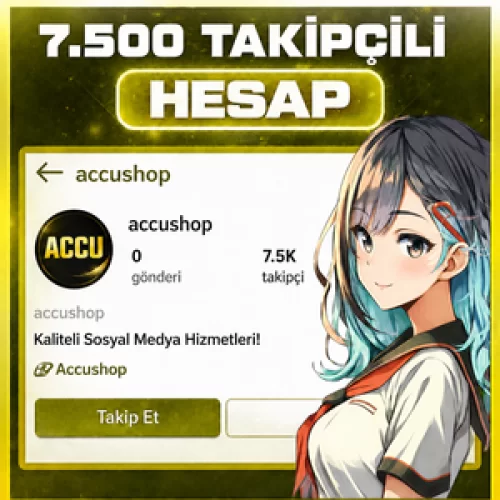 ⭐AYNI GÜN TESLİM⭐ İNSTAGRAM 7.500 TAKİPÇİLİ KIZ HESABI