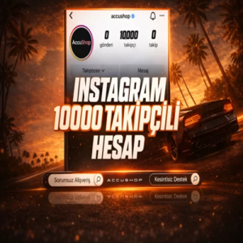  ⚡10.000 TAKİPÇİLİ İNSTAGRAM HESAP  HEMEN TESLİM✅