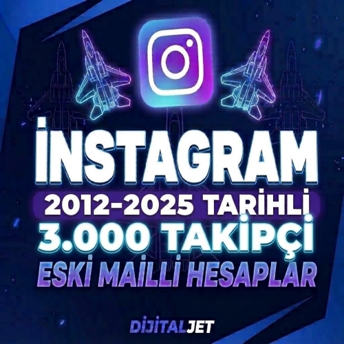 ⚡2012-2025-3.000 Takipçi-İnstagram Hesap