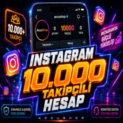 ⭐AYNI GÜN TESLİM⭐ - İNSTAGRAM 10.000 TAKİPÇİLİ HESAP
