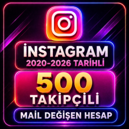  ⚡500 TAKİPÇİLİ İNSTAGRAM HESAP ! HEMEN TESLİM✅