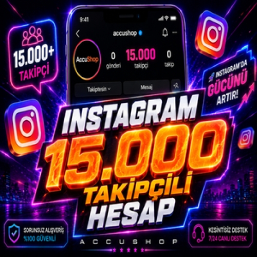 ⭐AYNI GÜN TESLİM⭐ - İNSTAGRAM 15.000 TAKİPÇİLİ HESAP