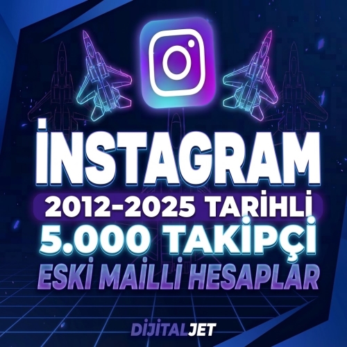  ⚡2012-2025-5.000 Takipçi-İnstagram Hesap
