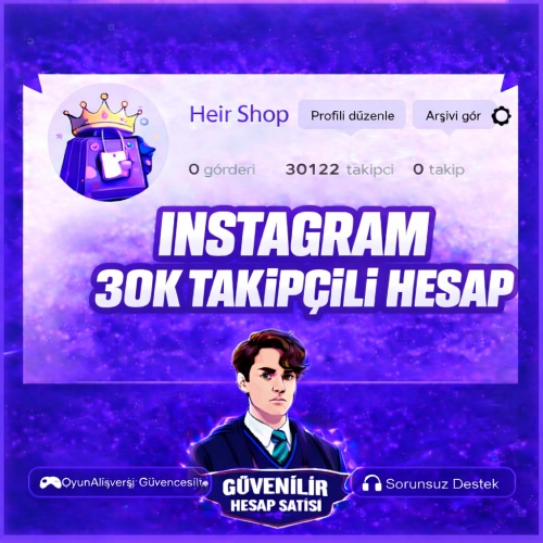  30K Takipçili Hesap!  INSTAGRAM