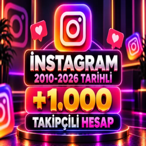 ⭐2010-2026 TARİHLİ⭐İNSTAGRAM +1.000 TAKİPÇİLİ HESAP