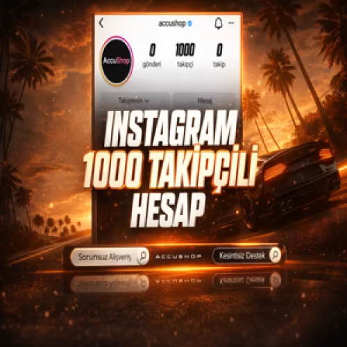  ⚡1.000 TAKİPÇİLİ İNSTAGRAM HESAP  HEMEN TESLİM✅