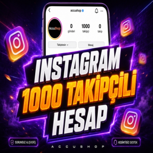 ⭐AYNI GÜN TESLİM⭐ - İNSTAGRAM 1.000 TAKİPÇİLİ HESAP