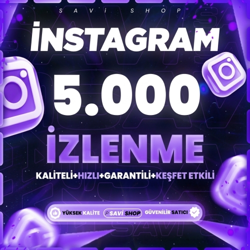  İNSTAGRAM 5.000 İZLENME⭐HIZLI VE GARANTİLİ