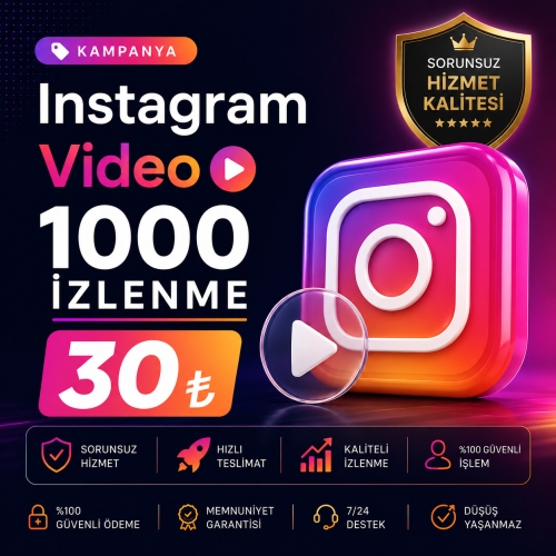 Instagram 1.000 İzlenme Reels