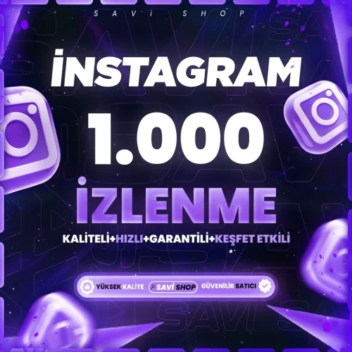  İNSTAGRAM 1.000 İZLENME⭐HIZLI VE GARANTİLİ