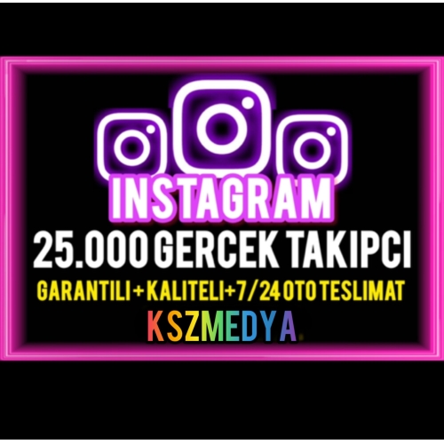  Instagram 25.000 Gerçek Takipçi ⭐️ DÜŞÜŞ YOK - YÜKSEK KALİTE ⭐️