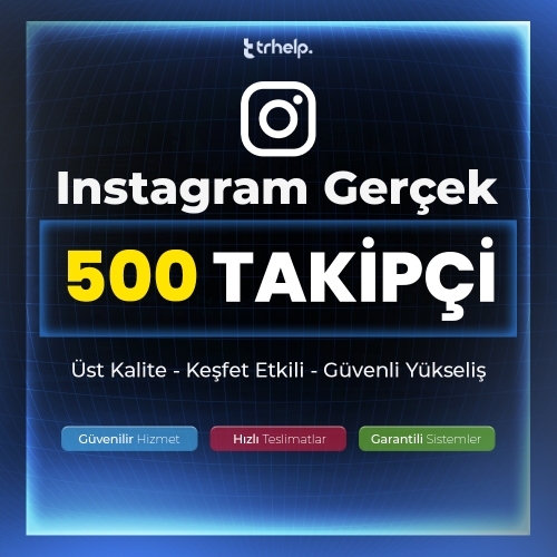  Fırsat ⭐ - 500 Gerçek Takipçi  Garantili - IG