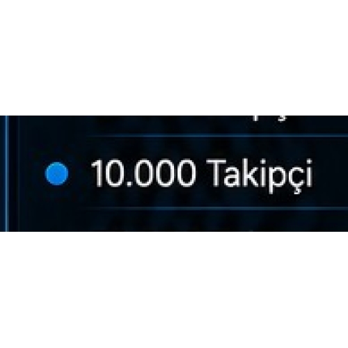  10.000 Takipçi Premium Kaliteli Kalıcı