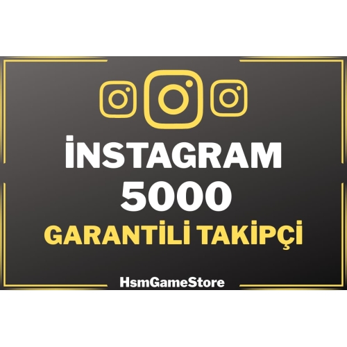  ⭐5000 TAKİPÇİ 365 GÜN GARANTİLİ İNSTAGRAM