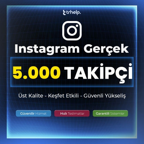  Fırsat ⭐ - 5.000 Gerçek Takipçi  Garantili - IG